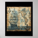 Recherche de carte de pirate posters Nautique