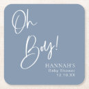 Recherche de pour des garçons dessous de verres Bleu et blanc