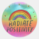 Recherche de position autocollants Arc en ciel