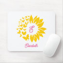 Recherche de rose jaune tapis souris Monogramme