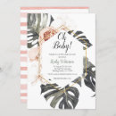 Recherche de monstera invitations Aquarelle