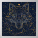 Recherche de loup mystique posters Faune