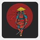 Recherche de guerrier samouraï autocollants Anime