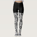 Recherche de rayures noires et blanches leggings Costume