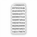 Recherche de pi nombre autocollants Mathématicien