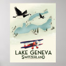 Recherche de geneve posters De voyage vintage