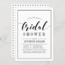 Suche nach wedding shower einladungen Schwarz weiß