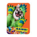 Recherche de dinosaure drôle magnets Chien