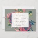 Recherche de vert rose invitations Bride