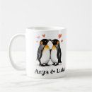 Recherche de amour de pingouin tasses Café