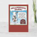 Recherche de vache père noël cartes postales Ferme
