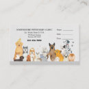 Recherche de vétérinaire animal cartes visite Pour animaux