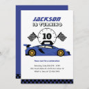 Recherche de blue race car invitations Voiture de sport