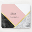 Recherche de marbre rose tapis souris Rose et or