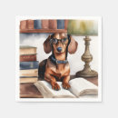 Recherche de dachshund serviettes Aquarelle