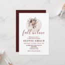 Suche nach fall bridal shower einladungen Burgunderrot
