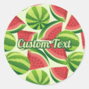 Recherche de motif pastèque autocollants Vert