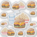 Suche nach cheeseburger aufkleber Restaurant