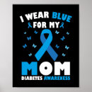 Recherche de diabète posters Bleu