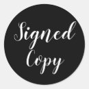 Recherche de signature autocollants Auteur