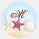 Suche nach sand und muscheln aufkleber Meer