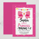 Recherche de princesse 1ans anniversaire invitations Petit