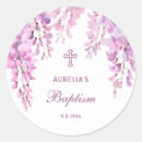 Recherche de lilas rose autocollants Bébé fille