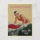 Recherche de surfeurs cartes postales Plage