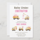 Recherche de construction baby shower invitations Mignon