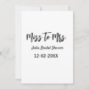 Suche nach mrs und mrs einladungen Miss zu mrs