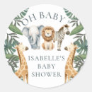 Recherche de zoo autocollants Baby shower safari