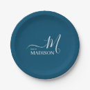Recherche de bleu marine assiettes Élégant