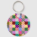 Recherche de motif patchwork porteclés Coloré