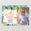 Recherche de ęr de safari anniversaire invitations Jungle