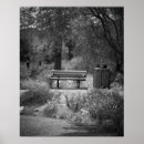 Recherche de banc parc posters Noir et blanc