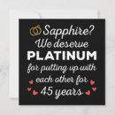 Suche nach sapphire einladungen 45 jahrestag