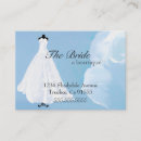 Recherche de robe blanche cartes visite Nuptiale