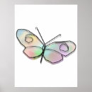 Recherche de papillon coloré posters Rose