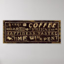 Suche nach kaffee mit freunden poster Vintag
