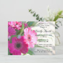 Recherche de marguerite gerbera invitations Fuchsia