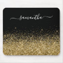 Suche nach goldener glitter mousepads Schwarz