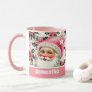 Recherche de santa vintage tasses Rose