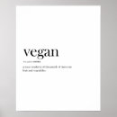 Recherche de vegans posters Minimaliste