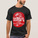 Suche nach jahr des drachen tshirts Rot