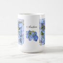 Recherche de hortensias bleus tasses Pour elle