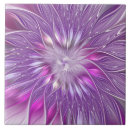 Recherche de fleur violette carreaux Pour elle