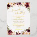 Recherche de burgundy bridal shower invitations Fleurs