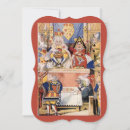 Recherche de roi reine invitations Vintage