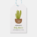 Recherche de cactus étiquettes cadeau Baby shower