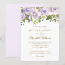 Recherche de lilac quinceanera invitations Violet
